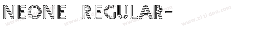 Neone Regular字体转换